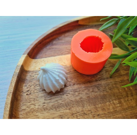 Silicone mold, Meringue, style 9, ~ Ø 2.6 cm, H:2.1 cm