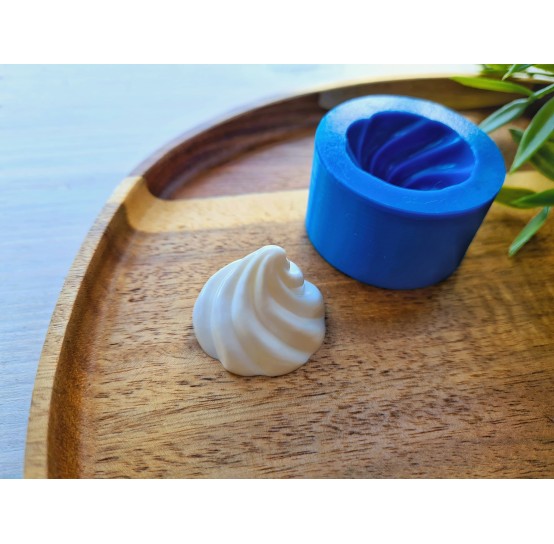 Silicone mold, Meringue, style 13, ~ Ø 3.1 cm, H:2.3 cm