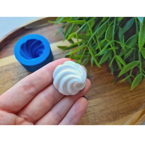 Silicone mold, Meringue, style 13, ~ Ø 3.1 cm, H:2.3 cm