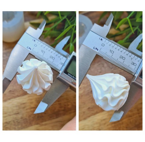 Silicone mold, Meringue, style 15, ~ Ø 2.9 cm, H:3.2 cm