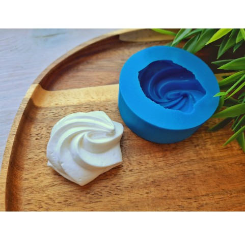 Silicone mold, Meringue, style 17, ~ Ø 4.3-4.6 cm, H:1.8 cm