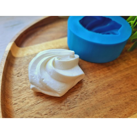 Silicone mold, Meringue, style 17, ~ Ø 4.3-4.6 cm, H:1.8 cm