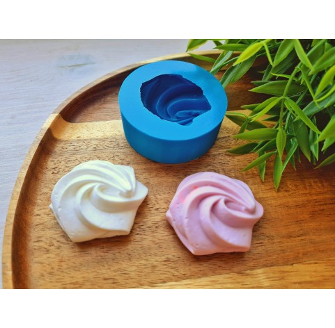 Silicone mold, Meringue, style 17, ~ Ø 4.3-4.6 cm, H:1.8 cm