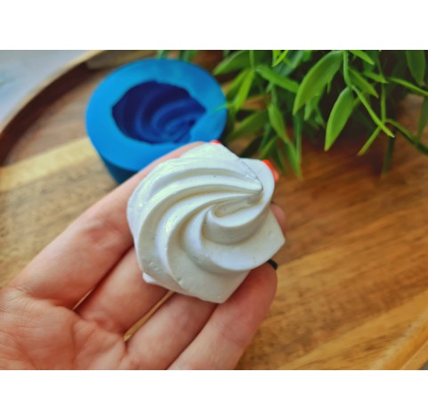 Silicone mold, Meringue, style 17, ~ Ø 4.3-4.6 cm, H:1.8 cm