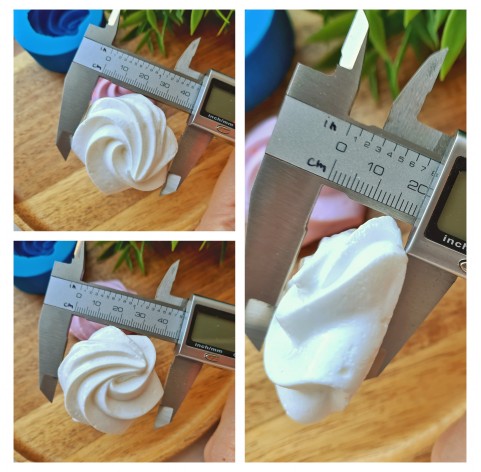 Silicone mold, Meringue, style 17, ~ Ø 4.3-4.6 cm, H:1.8 cm