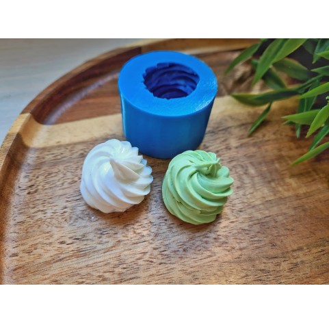 Silicone mold, Meringue, style 19, ~ Ø 2.8 cm, H:2.5 cm