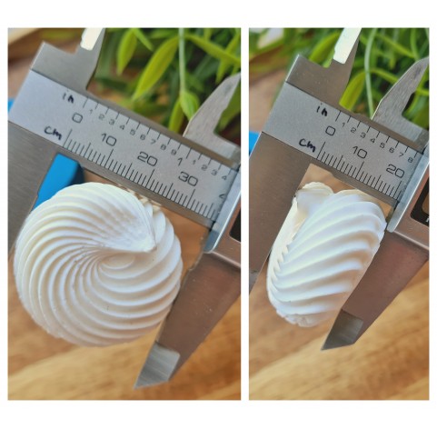 Silicone mold, Meringue, style 21, ~ Ø 3.7 cm, H:2.1 cm