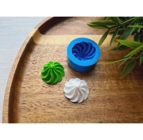 Silicone mold, Meringue, style 24, ~ Ø 2.1 cm, H:1.2 cm