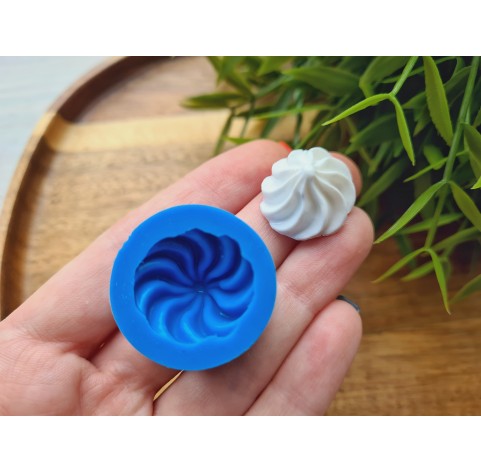 Silicone mold, Meringue, style 24, ~ Ø 2.1 cm, H:1.2 cm