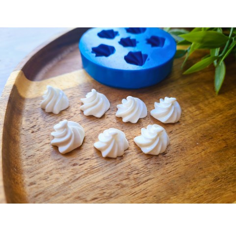 Silicone mold, Meringue, style 29, 6 elements, ~ Ø 1.2-1.4 cm, H:1 cm