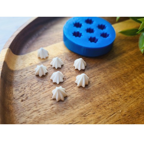 Silicone mold, Meringue, style 30, mini, 7 elements, ~ Ø 0.8 cm, H:0.6 cm