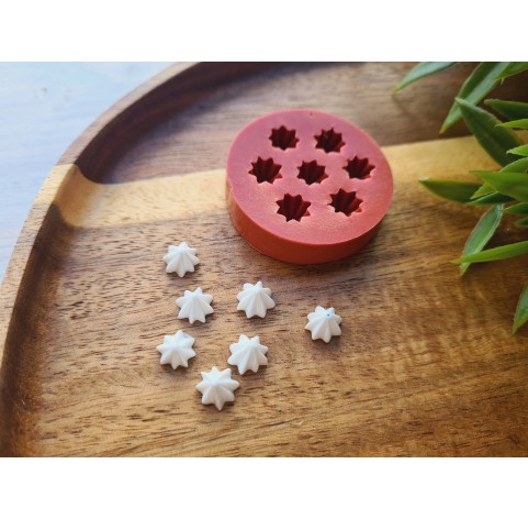 Silicone mold, Meringue, style 30, mini, 7 elements, ~ Ø 0.8 cm, H:0.6 cm