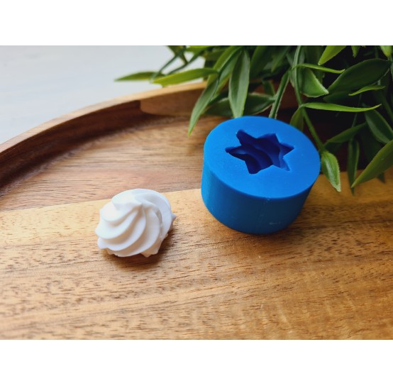 Silicone mold, Meringue, style 34, ~ Ø 2.3 cm, H:1.5 cm