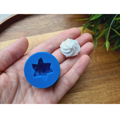 Silicone mold, Meringue, style 34, ~ Ø 2.3 cm, H:1.5 cm