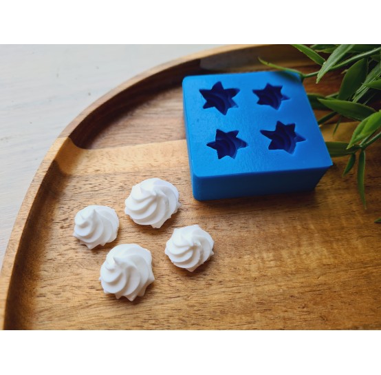 Silicone mold, Meringue, style 35, ~ Ø 1.6-2 cm, H:1.1-1.4 cm