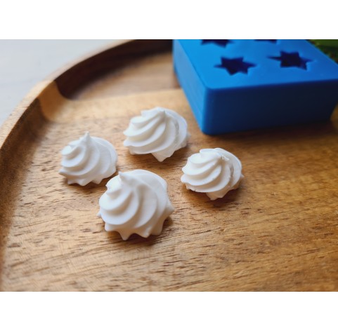 Silicone mold, Meringue, style 35, ~ Ø 1.6-2 cm, H:1.1-1.4 cm