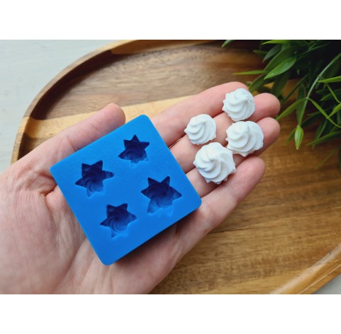 Silicone mold, Meringue, style 35, ~ Ø 1.6-2 cm, H:1.1-1.4 cm