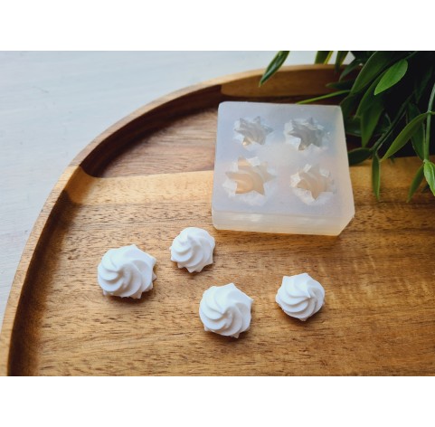 Silicone mold, Meringue, style 35, ~ Ø 1.6-2 cm, H:1.1-1.4 cm