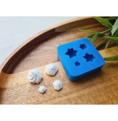 Silicone mold, Meringue, style 36, ~ Ø 0.6-1.3 cm, H:0.3-0.9 cm