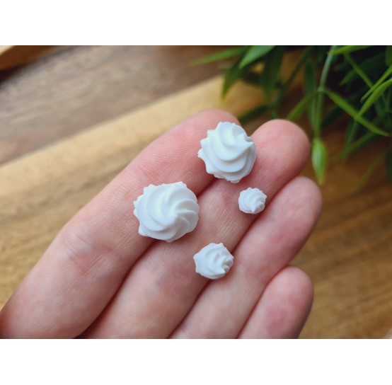 Silicone mold, Meringue, style 36, ~ Ø 0.6-1.3 cm, H:0.3-0.9 cm
