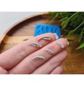 Silicone mold, Shrimp, 1:12 scale, style 4, 10 elements, ~ 0.1-1.7 cm, H:0.1 cm