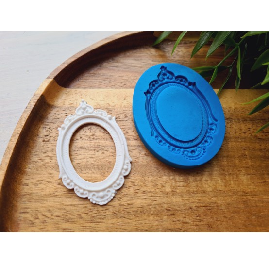 Silicone mold, Frame, style 1, ~ 3.6*6.1 cm, H:0.3 cm