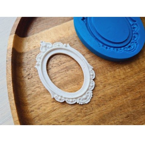 Silicone mold, Frame, style 1, ~ 3.6*6.1 cm, H:0.3 cm