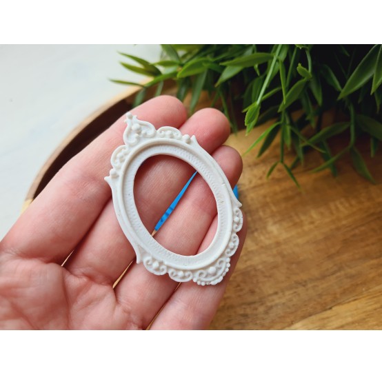Silicone mold, Frame, style 1, ~ 3.6*6.1 cm, H:0.3 cm
