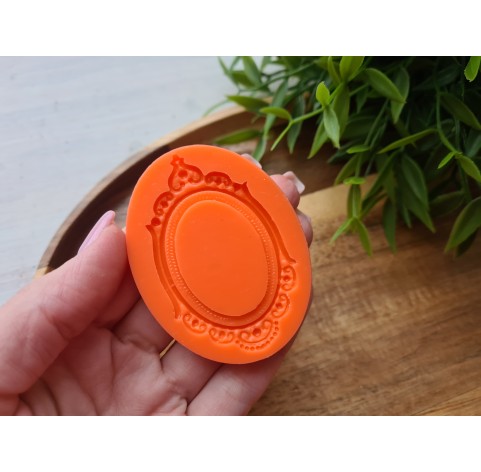 Silicone mold, Frame, style 1, ~ 3.6*6.1 cm, H:0.3 cm
