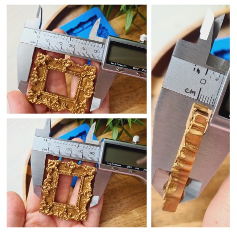 Silicone mold, Frame, style 5, ~ 4.4*5.2 cm, H:0.6 cm