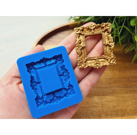 Silicone mold, Frame, style 5, ~ 4.4*5.2 cm, H:0.6 cm
