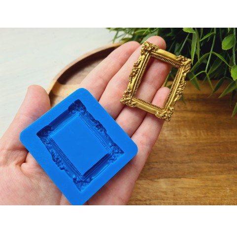 Silicone mold, Frame, style 6, ~ 3.6*4.4 cm, H:0.5 cm