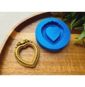 Silicone mold, Frame, style 7, ~ 3.6*4.5 cm, H:0.6 cm