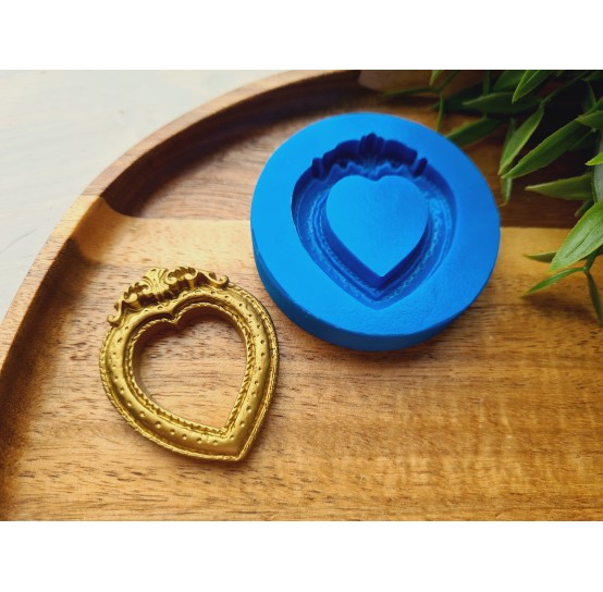 Silicone mold, Frame, style 7, ~ 3.6*4.5 cm, H:0.6 cm