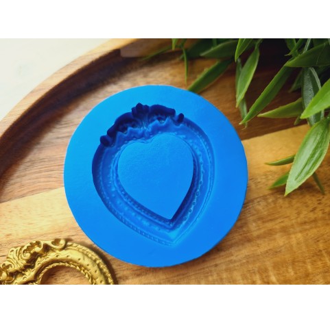 Silicone mold, Frame, style 7, ~ 3.6*4.5 cm, H:0.6 cm