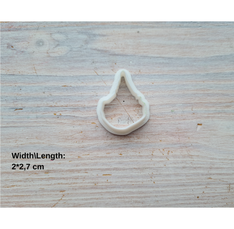 Silicone veiner, Cauliflower leaf, style 1, set or individually