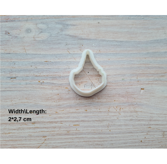 Silicone veiner, Cauliflower leaf, style 1, set or individually