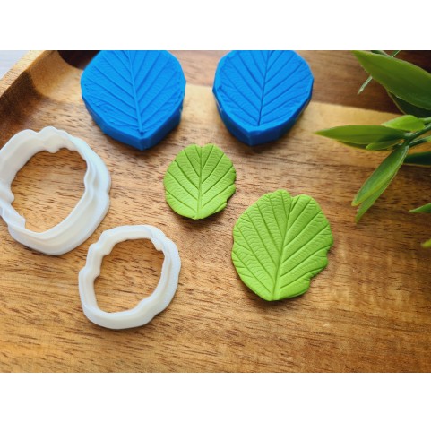 Silicone veiner, Hazelnut leaf, set or individually