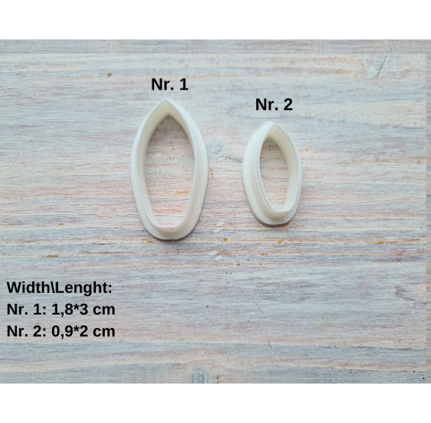 Silicone veiner, Chrysanthemum petal texture, set or individually