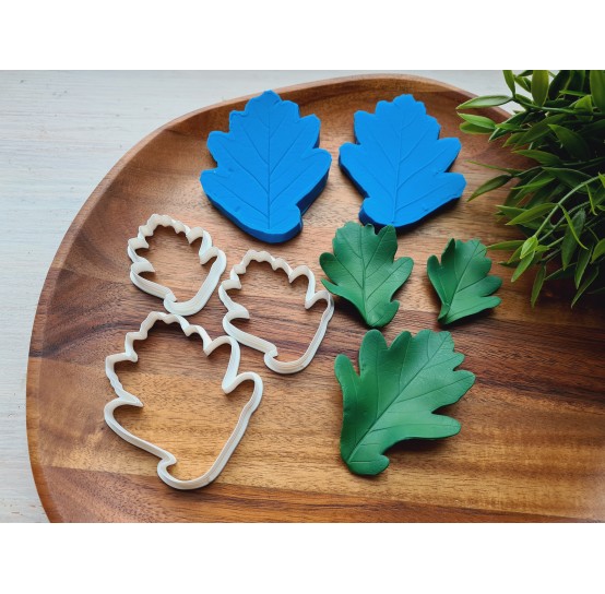 Silicone veiner, Oak leaf, style 2, set or individually