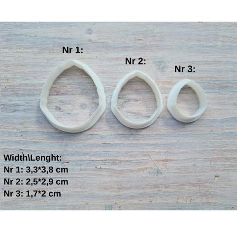 Silicone veiner, Leaf, style 2, set or individually