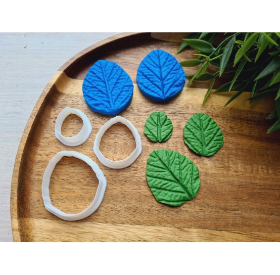 Silicone veiner, Leaf, style 2, set or individually
