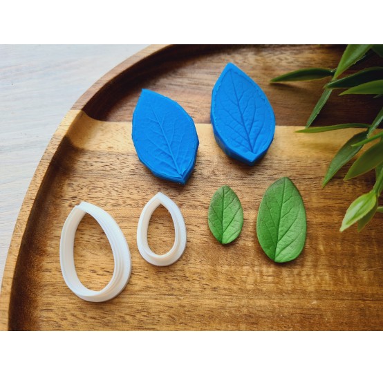 Silicone veiner, Leaf, style 4, set or individually