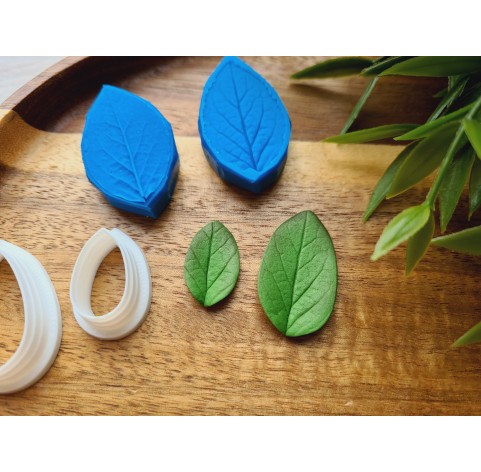 Silicone veiner, Leaf, style 4, set or individually