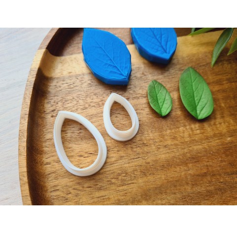 Silicone veiner, Leaf, style 4, set or individually