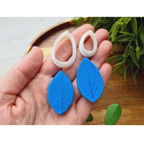 Silicone veiner, Leaf, style 4, set or individually