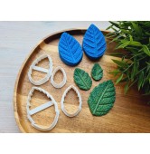 Silicone veiner, Leaf, style 5, set or individually