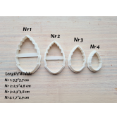 Silicone veiner, Leaf, style 5, set or individually