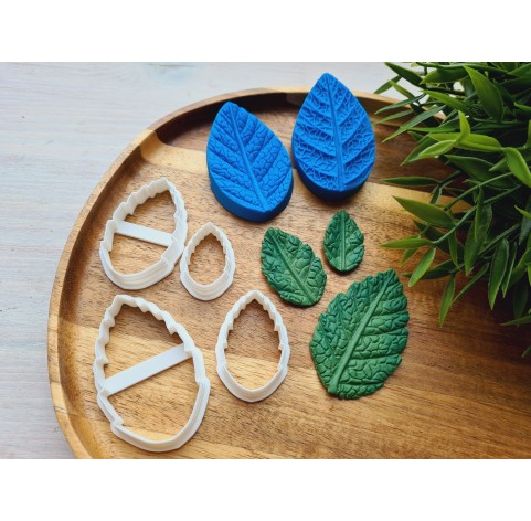 Silicone veiner, Leaf, style 5, set or individually