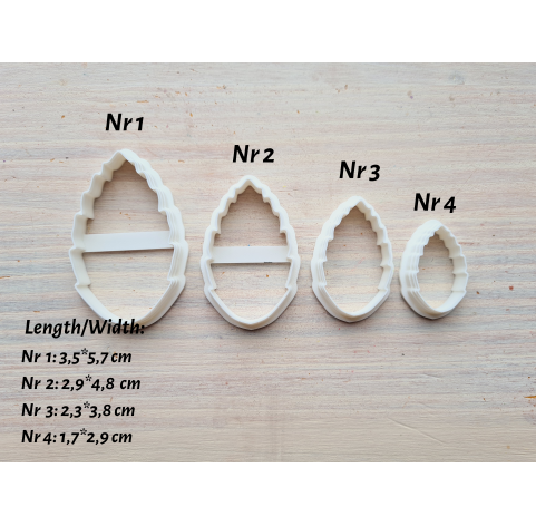 Silicone veiner, Leaf, style 5, set or individually